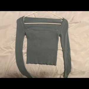 Garage square neck crop top